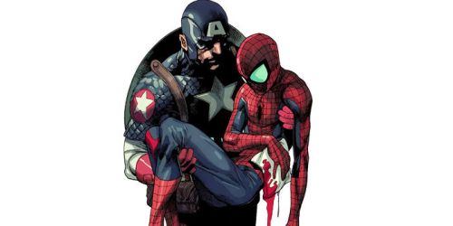 Marvel-Captain-America-Saves-Spider-Man